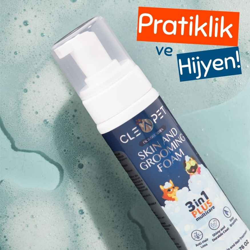 Tüy Dökülme Önleyici Nano Kuru Köpük Şampuan Kedi & Köpek – 200 ml