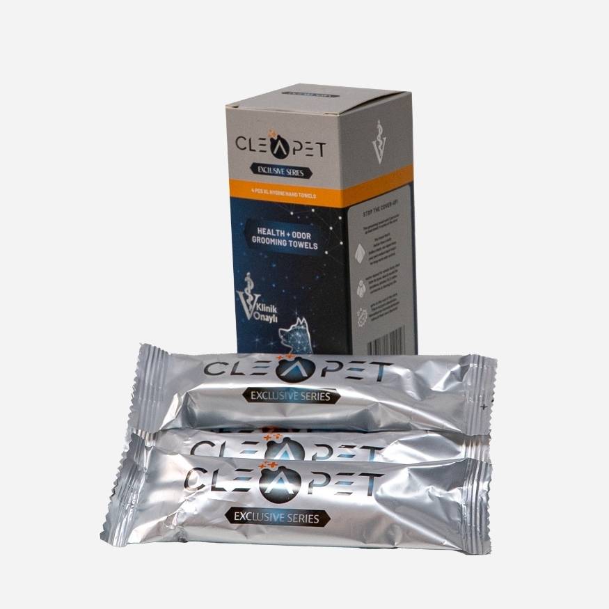 Nano Gümüş İyonlu Antibakteriyel Mega Bakım Havlusu 4'lü- Kedi ve Köpek