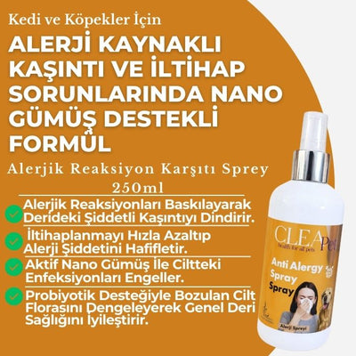 Alerjik Reaksiyon Karşıtı Sprey 250ml - Kedi Köpek