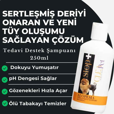 Alopecia X Deri Arındırıcı ve Gözenek Açıcı Tedavi Destek Şampuanı 250ml-Köpek