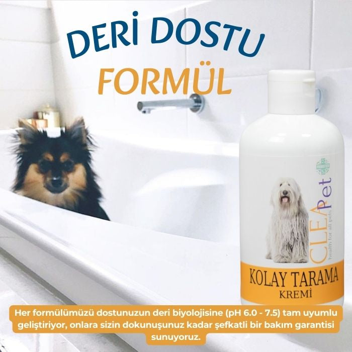 Kolay Tarama Etkili Yoğun Düğüm-Kıtık Çözücü Tüy Kremi - Kedi ve Köpek 250 ml