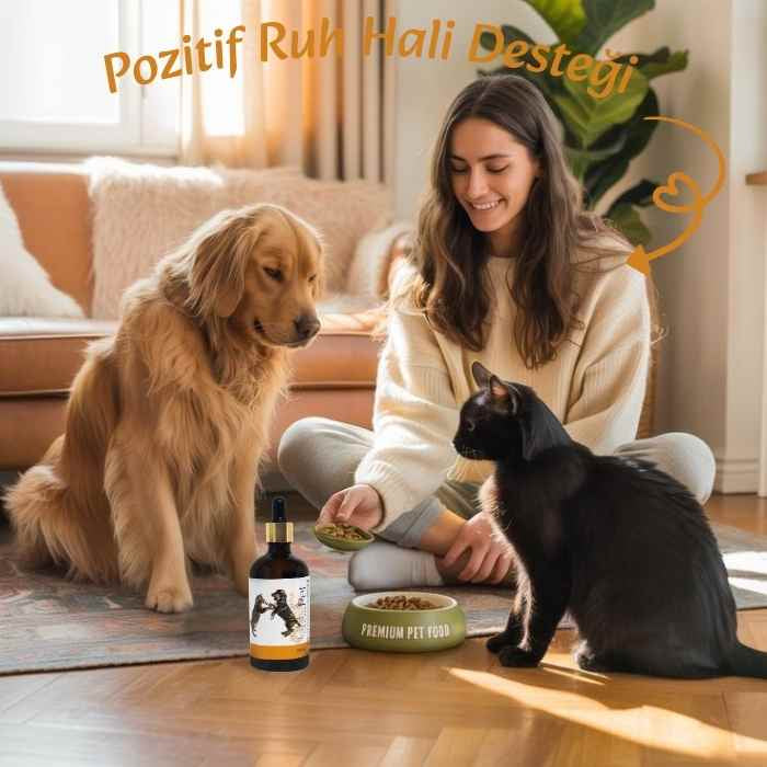 Kedi Köpek Sakinleştirici - Stres Önleyici Relax Damla - Bitkisel Formül 100ml