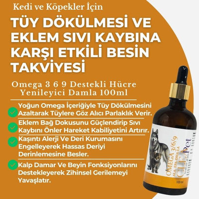 Tüy Dökülmesi Karşıtı - Eklem Desteği - Omega 3-6-9 Damla 100ml