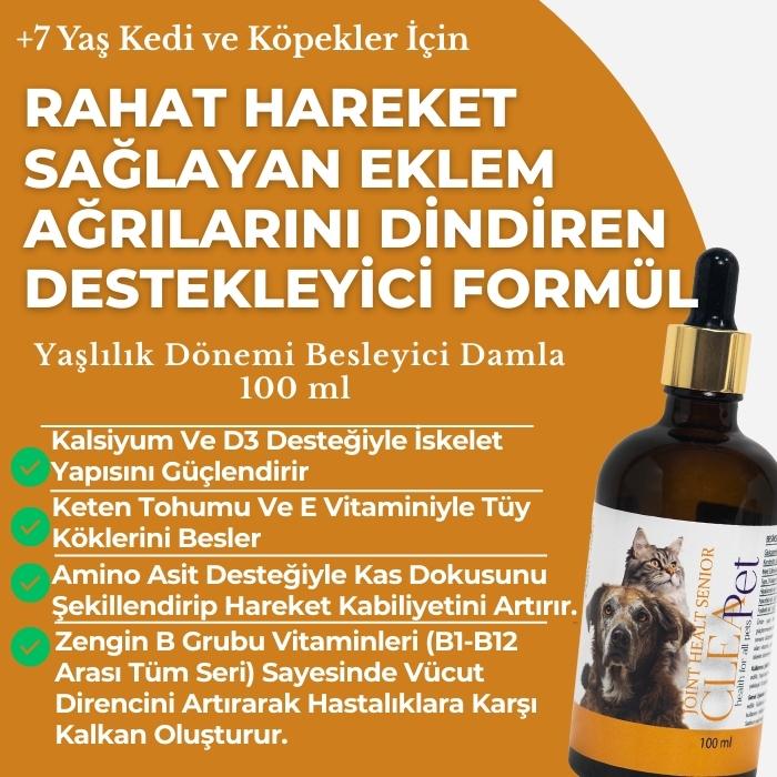 Kedi Köpek Yaşlılık Dönemi Destek Damla - Eklem ve Hareket Desteği 100ml
