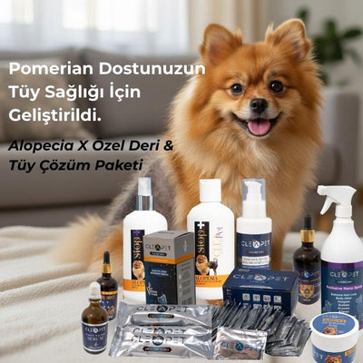 Alopecia X Deri Onarıcı Tüy Çıkarıcı Set 15'li- Veteriner Destekli Çözüm Paketi-Köpek