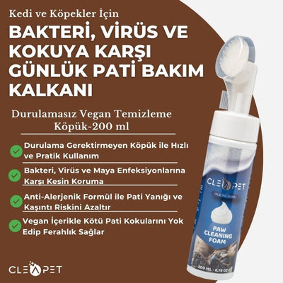 Günlük Pati Bakım ve Hijyen Nano Köpük Kedi &amp; Köpek – 200 ml