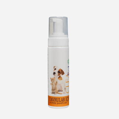 Yavru Kedi &amp; Köpek İçin Nano Antibakteriyel Kuru Köpük Şampuan – 200 ml